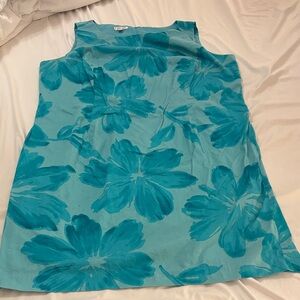 Jones Studio Teal Floral Dress